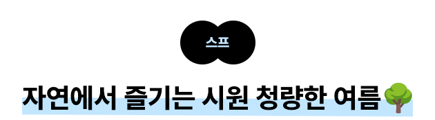 스프  자연에서 즐기는 시원 청량한 여름