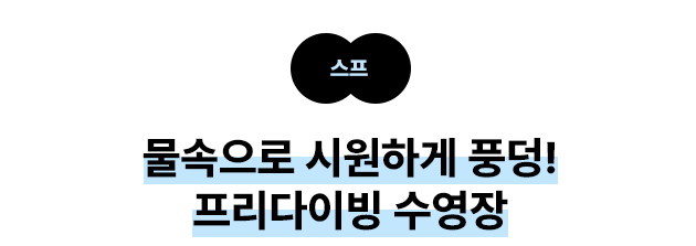스프: 물속으로 시원하게 풍덩! 프리다이빙 수영장