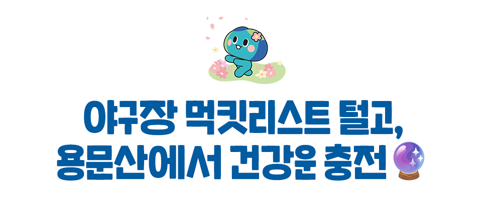 야구장 먹킷리스트 털고, 용문산에서 건강운 충전🔮