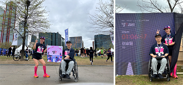 백정연 대표와 이승일님이 키움런에서 찍은 기념사진