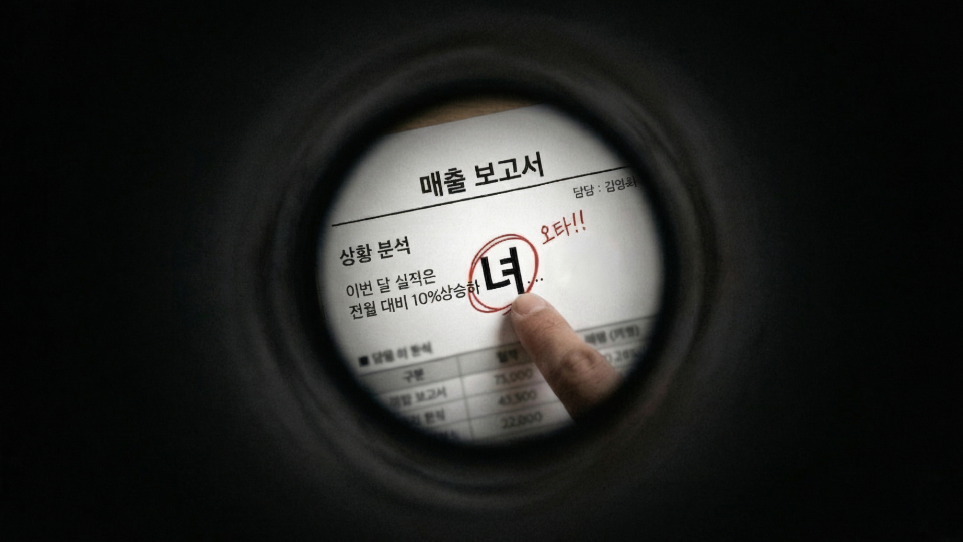 불안감으로 인해 시야가 좁아지는 