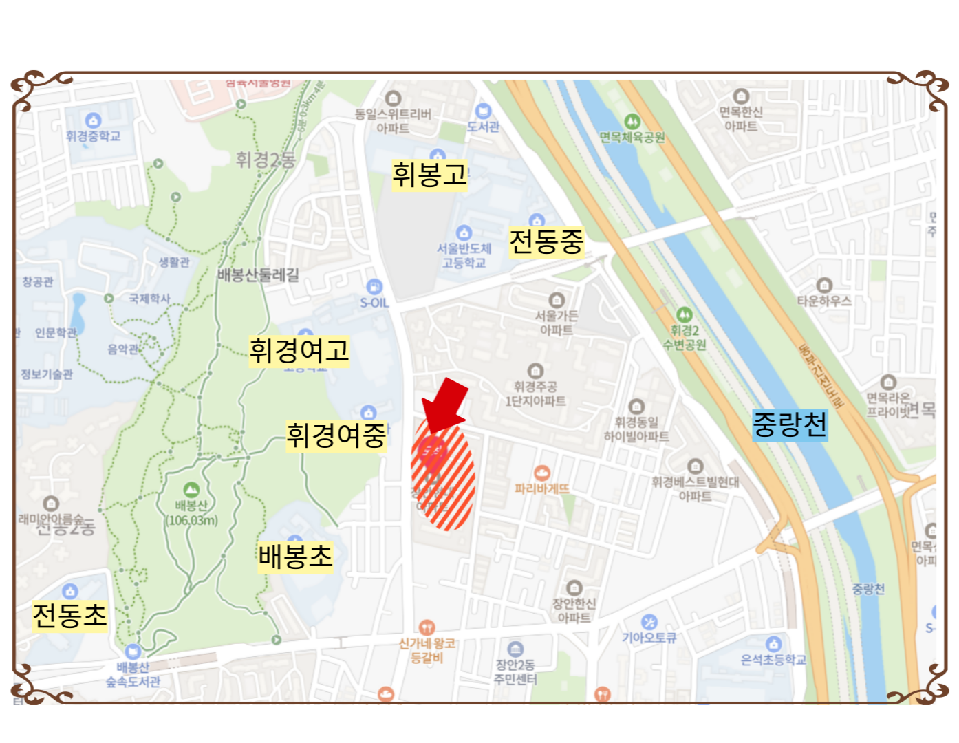장안동 현대아파트 지도_킹두부