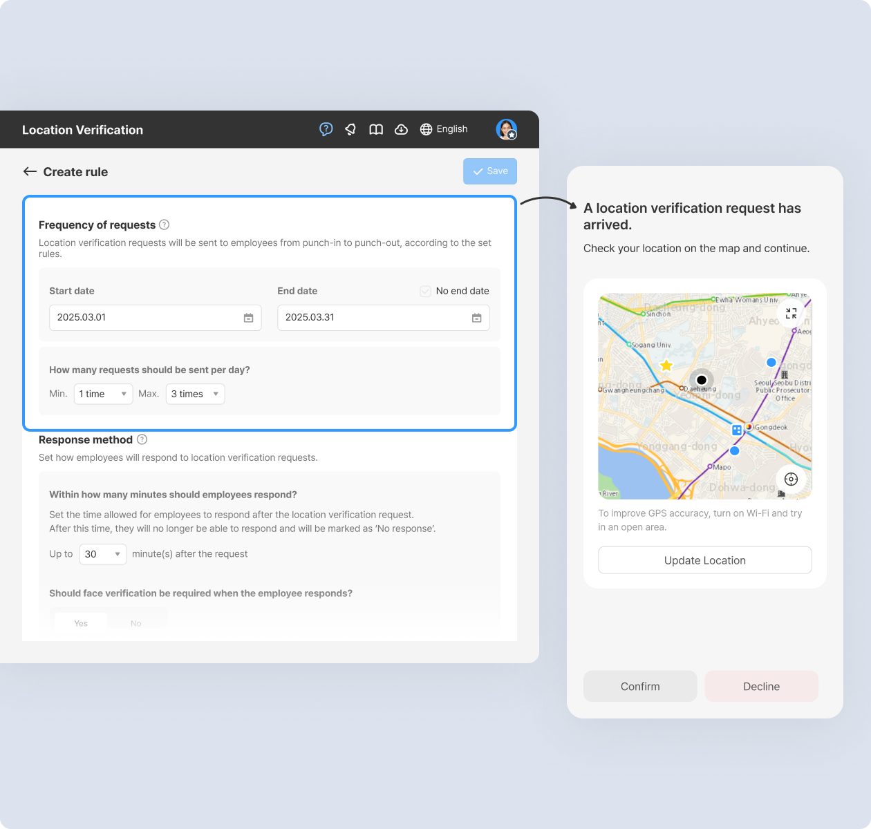 [Shopl] Updates: Location verification, Schedule assignment rule ...