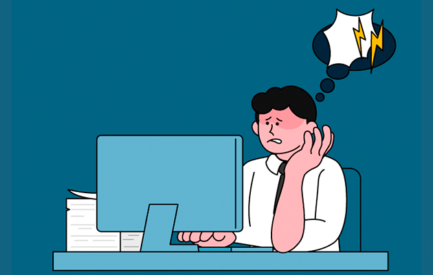 고민이 많은 리더의 모습